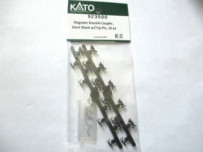 Acoplador magnético de nudillos Kato # 923500 vástago corto con pasador de viaje 10 cada uno escala N Foto 1 de 2