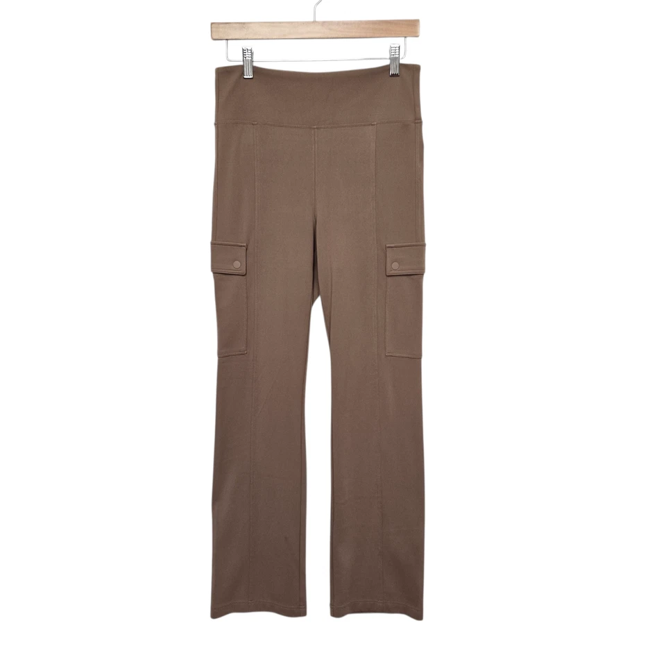 Athleta Pants Womens Small Petite Brown Delancey Straight Cargo Stretch Pockets - Image 1 of 4