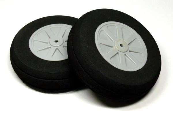 RC Model Airplane 102mm 4.00 in. R/C Hobby Wheels Tires (2pcs) WH818 - Image 1 of 1