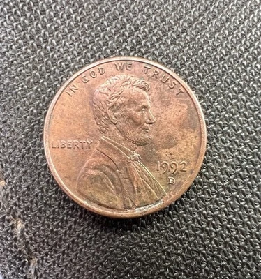 1992 D Lincoln Memorial Penny Close AM DDO DDR Variety Mint Error Rare GEM Fine - Image 1 of 2
