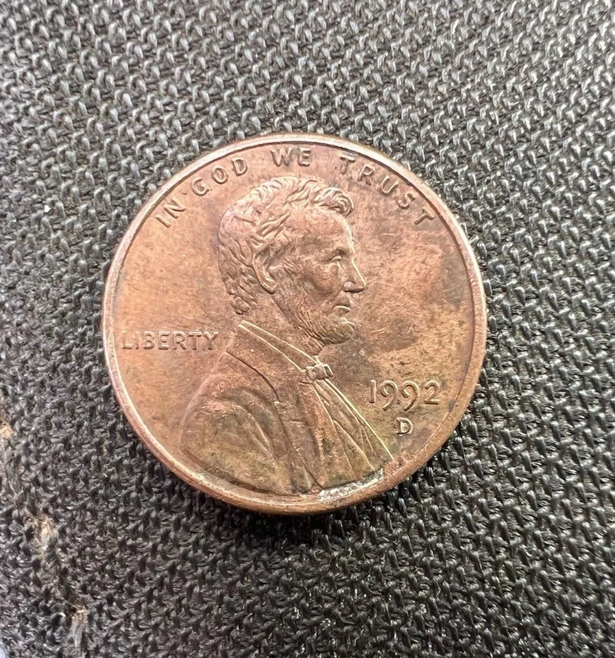 1992 D Lincoln Memorial Penny Close AM DDO DDR Variety Mint Error Rare GEM Fine - Image 1 of 2