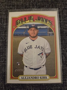 2021 Topps Heritage High Number #544 Alejandro Kirk RC Rookie Toronto Blue Jays - Picture 1 of 2