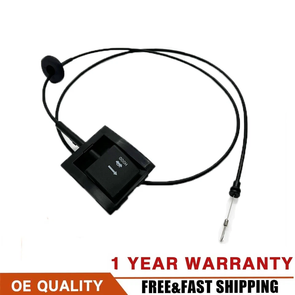 E7TZ-16916-A For 1987-1991 FORD F-Series & Bronco Hood Latch Release Cable Foto 1 de 4