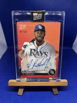 Randy Arozarena 2022 Topps Now Road To Opening Day Auto Red /10 DD-47D - Image 1 of 2