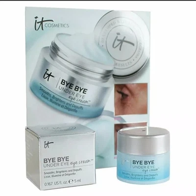 Crema para ojos debajo de los ojos Bye Bye Cosmetics nueva en caja 0,167 OZ/5 ml tamaño de viaje Foto 1 de 4