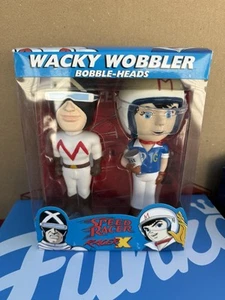 Funko Wacky Wobbler Bobble-Head Set Paquete de 2 Speed Racer-Racer X NUEVO - Imagen 1 de 2