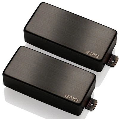EMG Metal Obras 81-7H/85-7H Activo 7 Cuerda Humbucker Set Cepillado Negro Cromo - Imagen 1 de 3