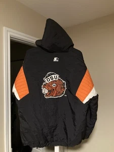 VINTAGE STARTER OREGON STATE Beavers Pullover Starter Jacket Large Rare NCAA - Bild 1 von 3