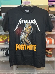 Camisa de Colaboración Metallica X Fortnite para Hombre Negra Talla Pequeña - Imagen 1 de 7