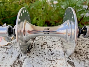 Vintage Sansin Sealed Bearing 40 Hole High Flange Front Hub - Picture 1 of 8