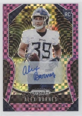2019 Panini Prizm Rookies Purple Power /49 Alex Barnes #377 Rookie Auto RC - Image 1 of 2