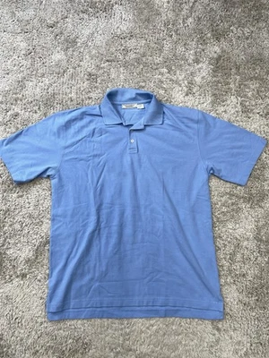 Polo Williams & Kent Para Hombre Grande Azul 100% Algodón Pima Manga Corta Golf Foto 1 de 4