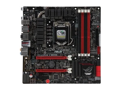 ASUS Maximus V Gene Z77 LGA1155 DDR3 VGA MATX Motherboard Tested - Image 1 of 3