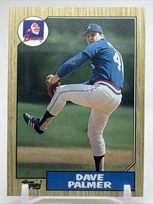 1987 Topps #324 Dave Palmer Atlanta Braves - Image 1 of 2
