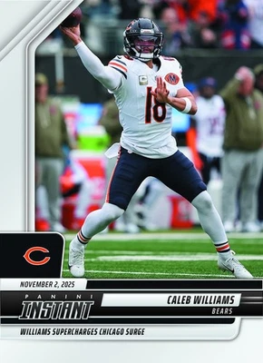 2025-26 Panini Instantáneo NFL #192 Caleb Williams Chicago Bears PREVENTA Foto 1 de 2