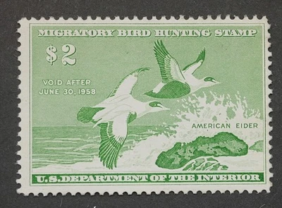 RW24 Federal Duck Hunting Stamps MNH OG Migratory Bird Hunting Stamp 1957 - Image 1 of 2
