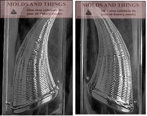 EX-L-Cornucopia Chocolate Mold Thanksgiving Turkey Fall Harvest Theme candy mold - Picture 1 of 1