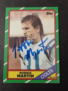 Robbie Martin signed 1986 Topps - Colts, Cal Poly - handsigniert - Bild 1 von 1