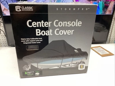 STORM PRO CLASSIC ACCESSORIES CENTER CONSOLE BOAT COVER 20-301-091001-RT 14-16’ - Image 1 of 4