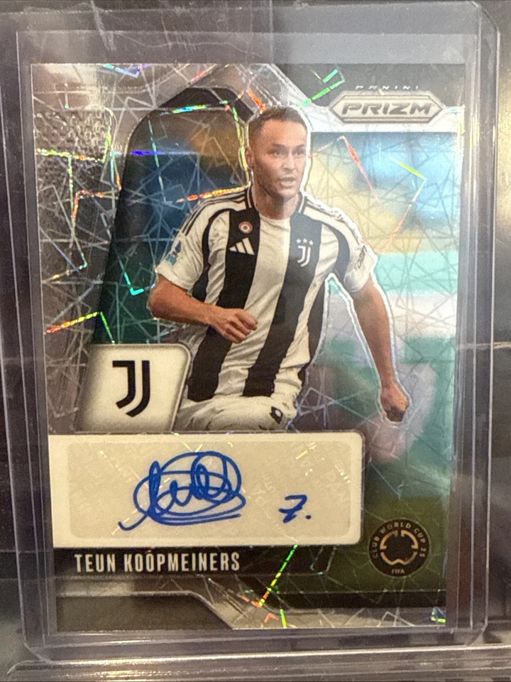 2025 Panini Prizm Club World Cup Teun Koopmeiners Lazers Auto Juventus - Image 1 of 2