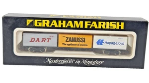 Farish 3605 calibre N Freightliner Bogie Wagon con 3 contenedores de 20 pies en caja. - Imagen 1 de 8