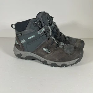 KEEN Womens Steens Mid Gray Hiking Boots Outdoors Size 9 (4504609) - Picture 1 of 16