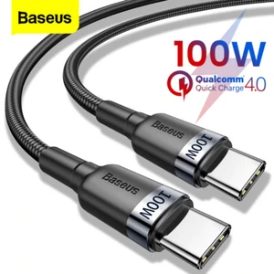 Baseus Cafule USB C to USB C Fast Charger Cable 100W PD 5A QC4.0 Charging - Picture 1 of 14