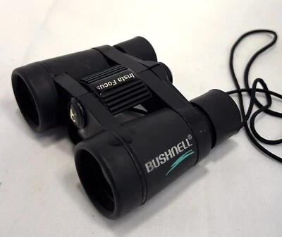 Bushnell Powerview 4x30 Insta Focus Compact Binoculars Black - Image 1 of 4