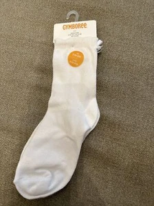 NWT Gymboree Socks In White, size 5-7 - Picture 1 of 6