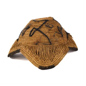 Kuba Handwoven Laket Hat Congo - Picture 1 of 9