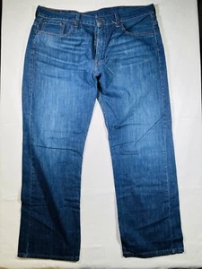 Levis 569 Relaxed Straight Fit Blue Denim Mens Jeans 38 x 32 Cotton - Picture 1 of 11
