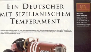 pagina pubblicitaria CMC CLASSIC MODEL CARS 2005 Mercedes Targa Florio 1924 D aa - Picture 1 of 1