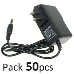 50x AC 100-240V DC 12V 1A 5.5 x 2.1mm Wall Charger Power Supply Adapter CCTV LED - Picture 1 of 7