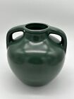 Hunter Green Two handled Pottery Jug Vase