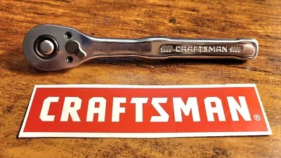 NEW Craftsman CMMT86721 SLIM LOW PROFILE 1/4” Dr Pear Head Ratchet - Image 1 of 3