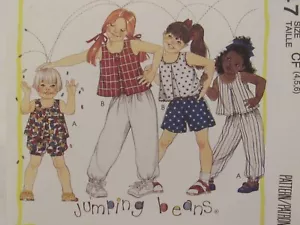 Sweet OOP McCALLS 5947 Girls Tops Pants Shorts & Bloomers PATTERN 2-3-4/4-5-6 UC - Picture 1 of 3