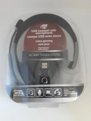 Cyber Acoustics AC-840 USB Microphone Headset - Image 1 of 2