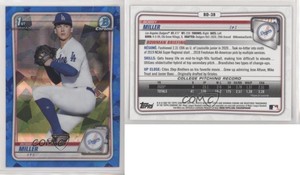 2020 Bowman Chrome Draft Sapphire Edition Bobby Miller #BD-38