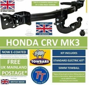 Towbar to fit Honda CRV CR-V Mk3 2007 to late 2012 Flange Tow-Trust TH1 Tow Bar - Picture 1 of 12