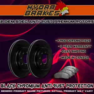 FITS 2016 JEEP Compass OE BLANK BRAKE ROTORS CERAMIC BLK F - Picture 1 of 1