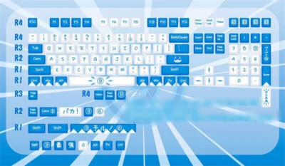 Touhou Project Cirno Theme PBT Keycaps 129keys For Cherry MX Mechanical Keyboard - Image 1 of 4