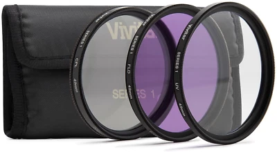 Vivitar UV CPL FLD Filter Kit Multi-Coated HD Lenses for Canon Nikon Sony - Image 1 of 4