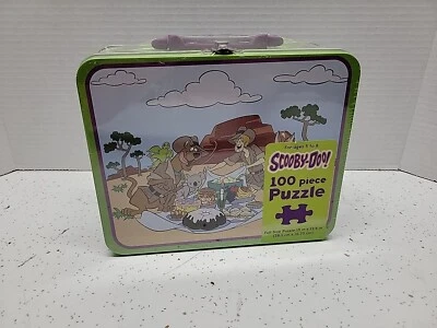 Pressman SCOOBY-DOO 100 Piece Puzzle in Tin Lunch Box. New Sealed 2012 - Image 1 of 4