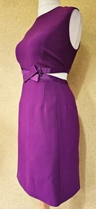 TED BAKER NEU lila Schleife Cut Out Party Kleid Gr. 14 rosa Bleistift 4 Hochzeit - Bild 1 von 12