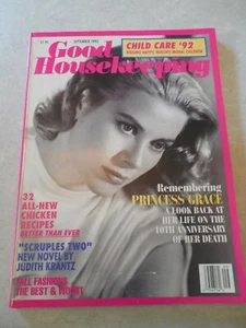 GOOD HOUSEKEEPING Magazine, SEPTEMBER 1992, REMEMBERING PRINCESS GRACE KELLY! - Picture 1 of 2