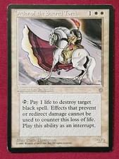 Magic The Gathering ICE AGE ORDER OF THE SACRED TORCH single white card MTG