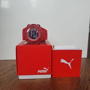 PUMA P6056 Red Digital Watch - Picture 1 of 7