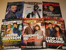 Doctor Who Magazine lot 363,369,375,389,402,414+David Tennant poster(416) 2005-9