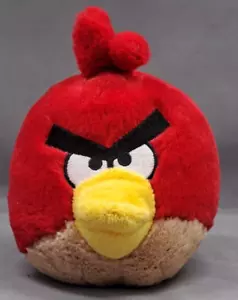 Angry Birds 5.5" Red Bird Plush NO SOUND Rovio Stuffed Animal 2010 Commonwealth - Picture 1 of 7