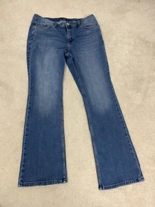 Vintage Lee Jeans Womens 14 Blue Jean Denim Blue Stretch Classic Fit Ladies - Picture 1 of 18